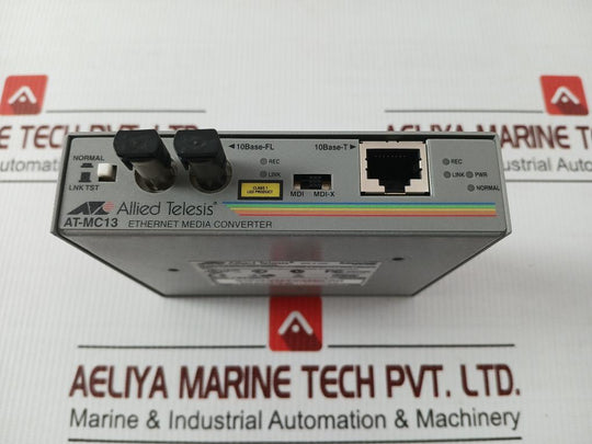 Allied Telesis Ethernet Media Converter At-mc13 12Vdc-0.5A