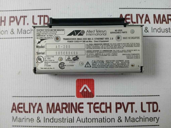 Allied Telesyn At-200 Transceiver Unit (Mau)
