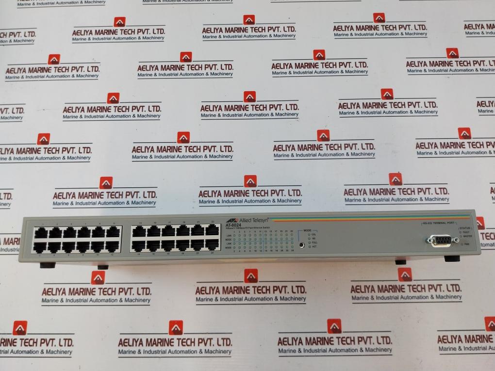 Allied Telesyn At-8024 Fast Ethernet Switch Set 100-240Vac~ 50/60Hz 2A