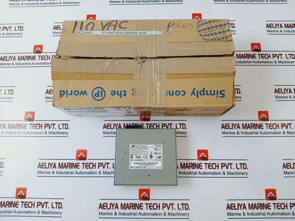 Allied Telesyn At-mc102Xl Ethernet Media Converter Set Hksd-96073-a, 12Vdc, 0.5A