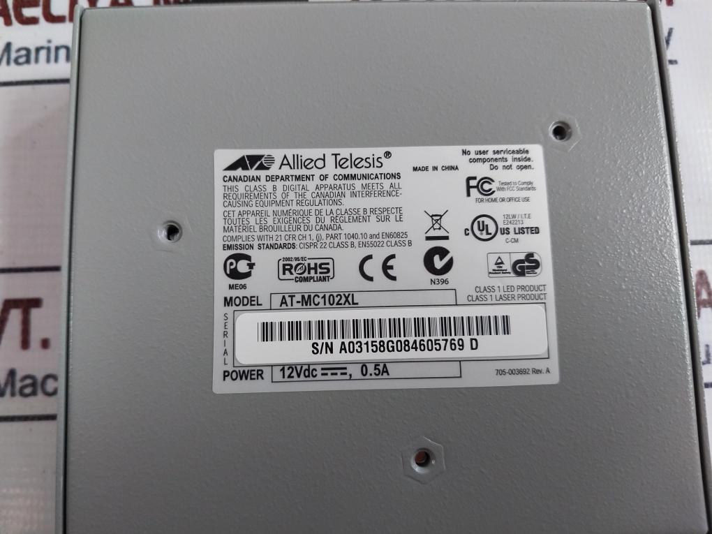 Allied Telesyn At-mc102xl/hka-12100ec-230 Fast Ethernet Media Converter Set