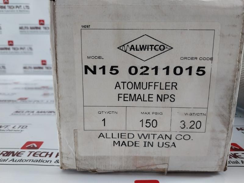 Allied Witan 44Aw56 Air Exhaust Muffler Radial Flow 0211015 4440K148
