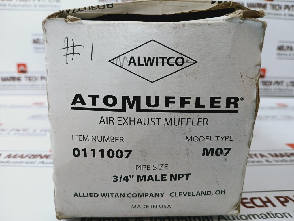 Allied Witan 44aw56 Air Exhaust Muffler 3/4” Male Npt