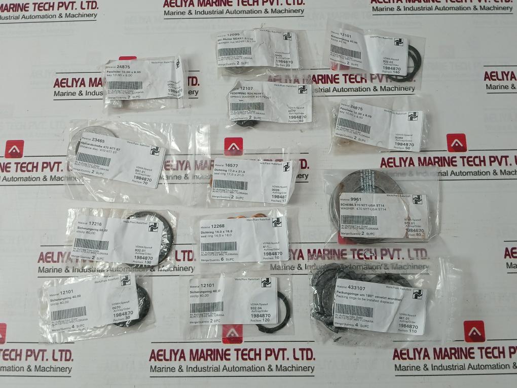 Allweiler 24875 Repair Kit - Seals Circlips Washers Rings