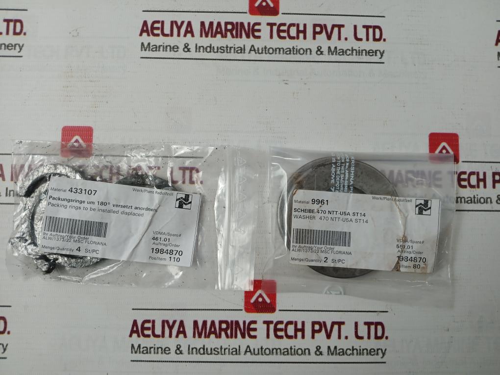 Allweiler 24875 Repair Kit - Seals Circlips Washers Rings