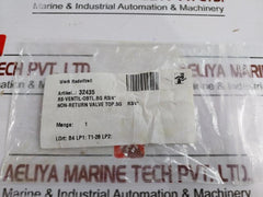 Allweiler 32435 Non-return Valve Set Obtl.bg R3/4”
