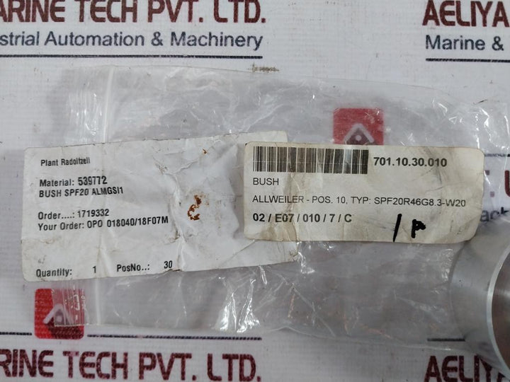 Allweiler 539772 Bush SPF20 ALMGSI1 with Idler Spindle 55312