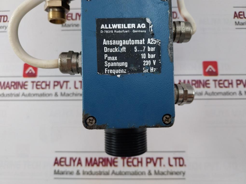 Allweiler A25 Automatic Breather Ejector for Centrifugal Pump 8240200.9100 10Bar