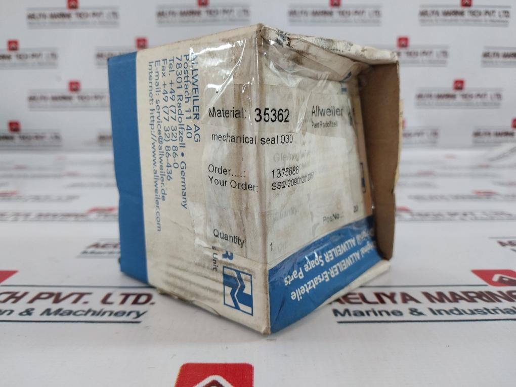 Allweiler Eagle-burgmann Mechanical Seal 1,4401 762.21.10.018 Set