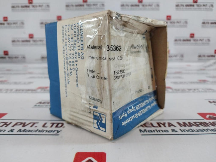Allweiler Eagle-burgmann Mechanical Seal 1,4401 762.21.10.018 Set