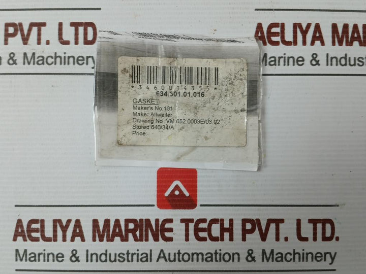 Allweiler Gasket Kit Vm 652.0003E/03.92