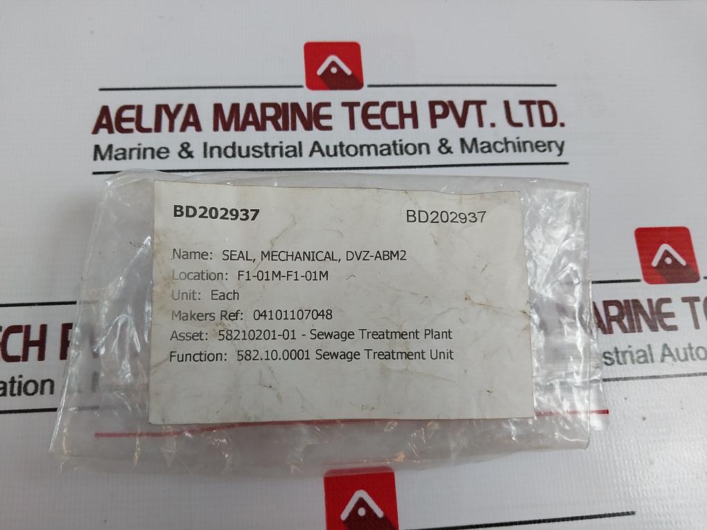 Allweiler N-B02-DDX1-0200 Mechanical Seal, DVZ-ABM2