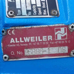 Allweiler Nb32-160 /0151 U3.1D-w3-me3-38/300 Centrifugal Process Pump 45M