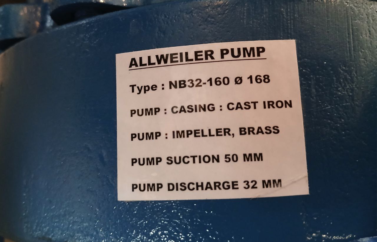 Allweiler Nb32-160 Ø168 Centrifugal Monoblock Pump 3500 Rpm Iec34-1