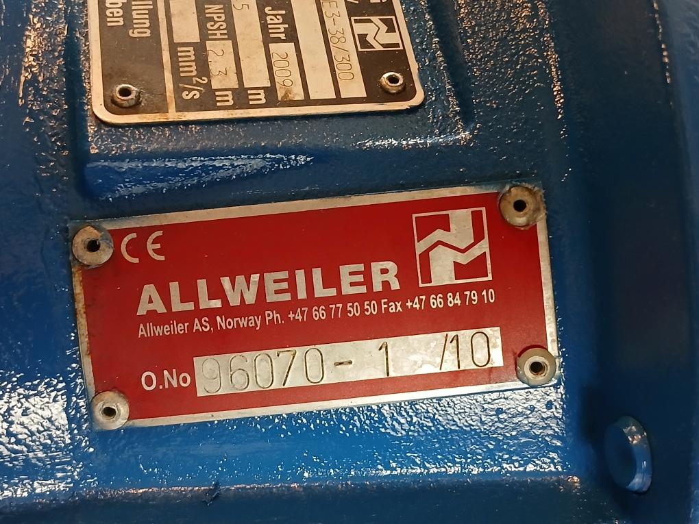 Allweiler Nb32-160 U3.1D-w3-me3-38/300 Ø 151 Centrifugal Monoblock Pump 3500 Rpm