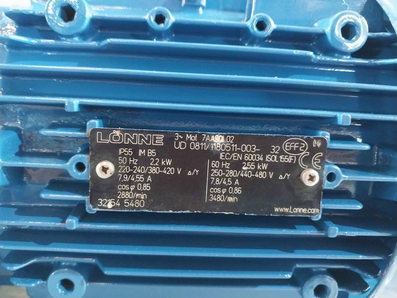 Allweiler Tre 40R37U18.3-v-w202 Pump Motor Skm0900206-1