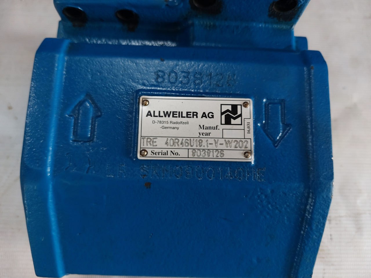 Allweiler Tre 40R46U18.1-y-w202 Triple Screw Pump Iec/En 60034