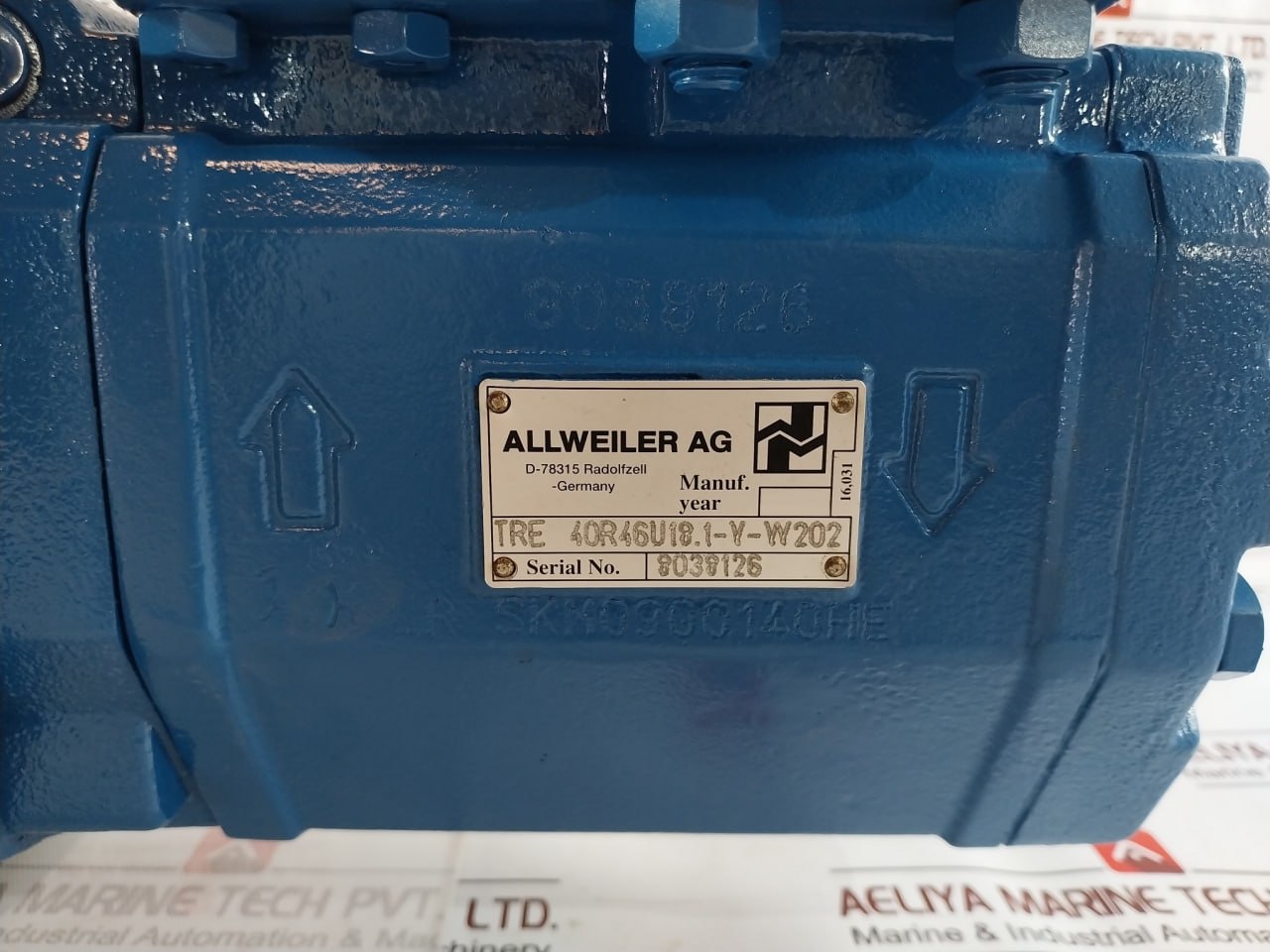 Allweiler Tre 40R46U18.1-y-w202 Triple Screw Pump Iec/En 60034