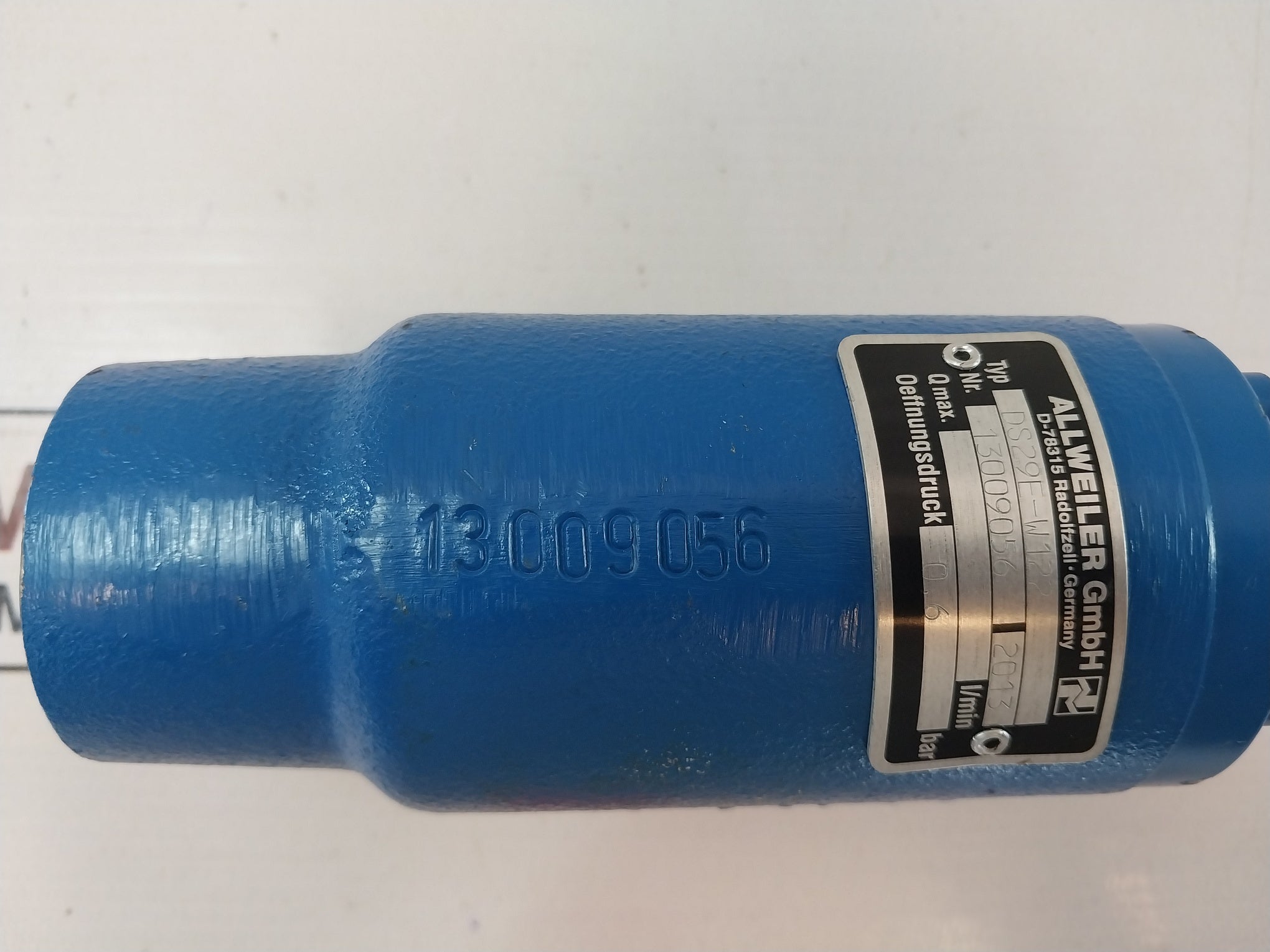 Allweiler Ds29E-w122 Pressure Relief Valve 0.6 Bar