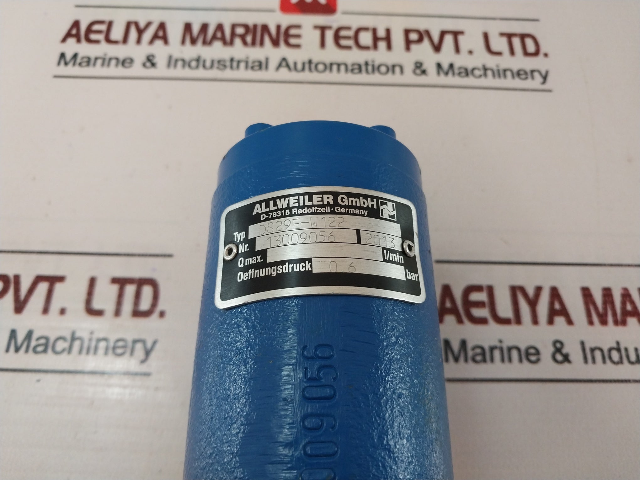 Allweiler Ds29E-w122 Pressure Relief Valve 0.6 Bar
