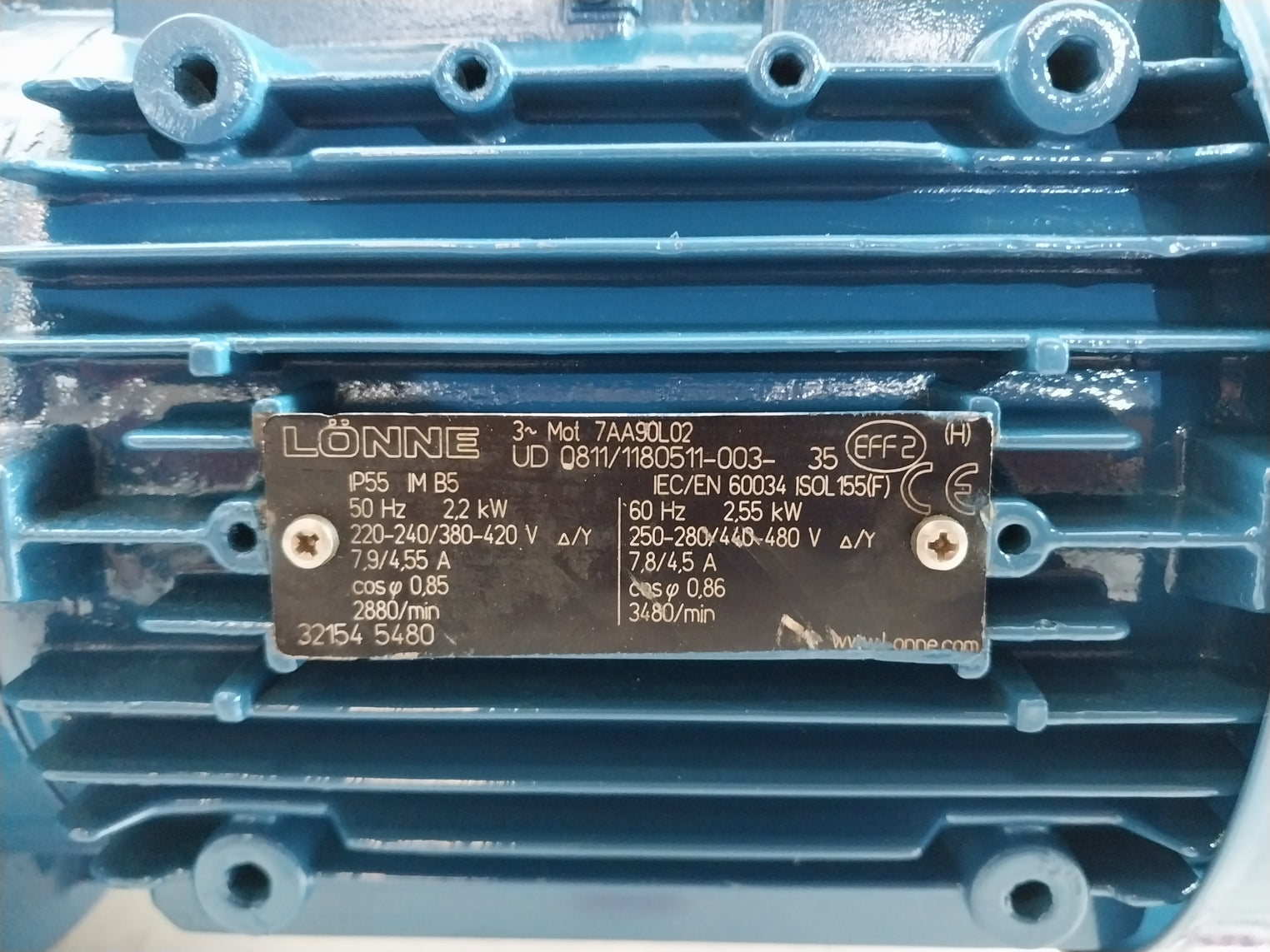 Allweiler Tre 40R37U18.3-v-w202 Pump 220-240/380-420V 50Hz 2.2Kw