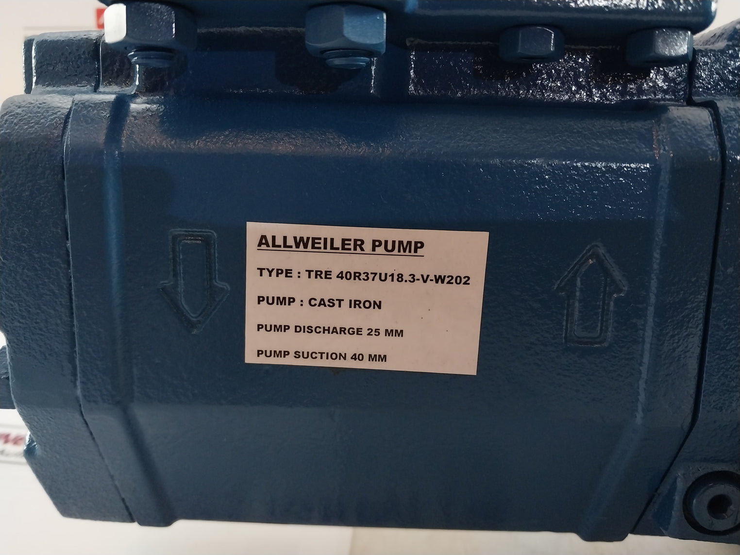 Allweiler Tre 40R37U18.3-v-w202 Pump 220-240/380-420V 50Hz 2.2Kw