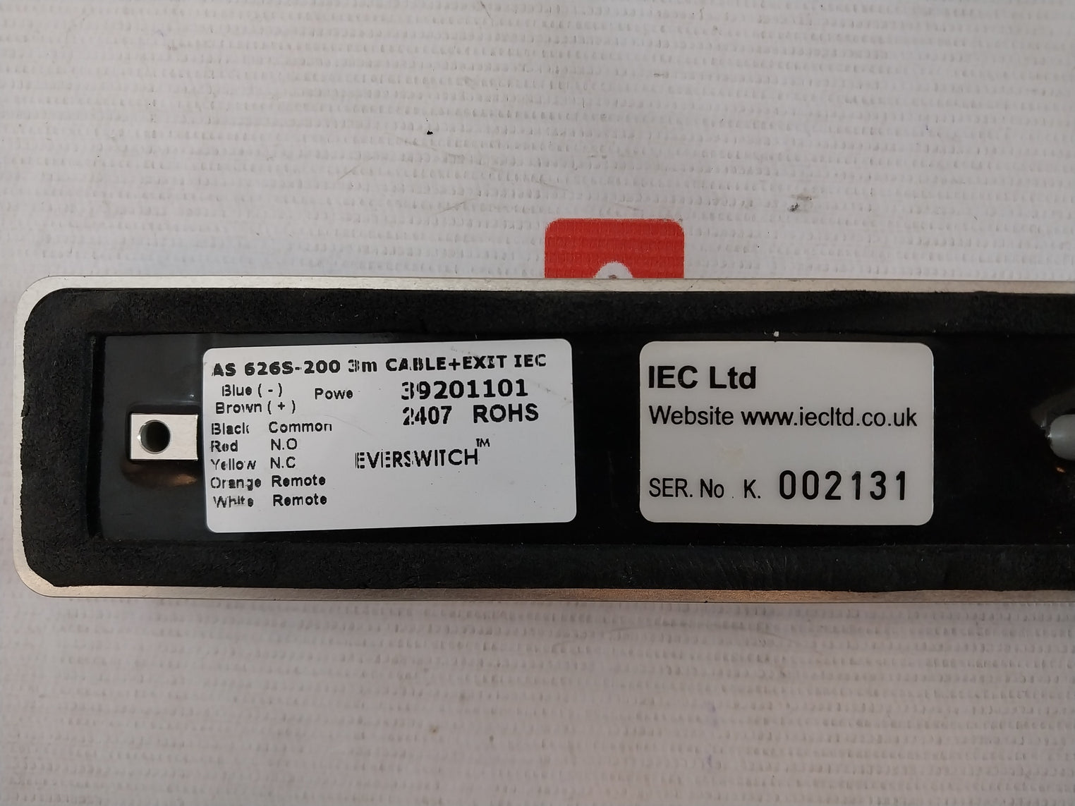 Alpro AS 626S-200 Keypad 3M Cable+Exit IEC