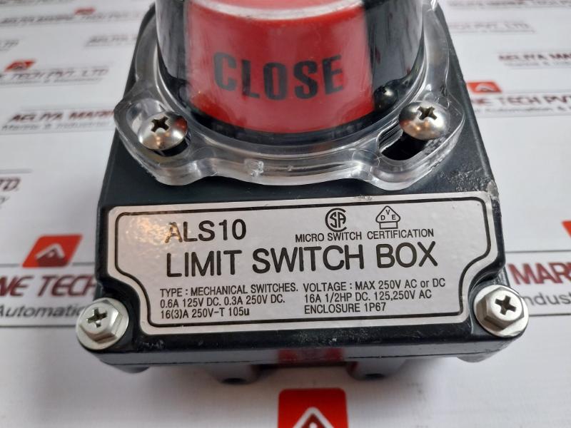 ALS10 Limit Switch Box for Pneumatic Actuator Position Indicator