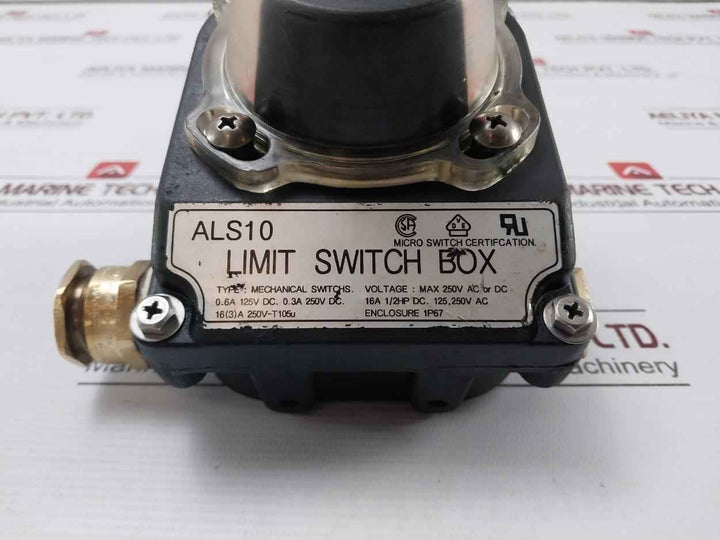 Als10 Mechanical Limit Switch Box Max 250V Enclosure 1P67/Ip67
