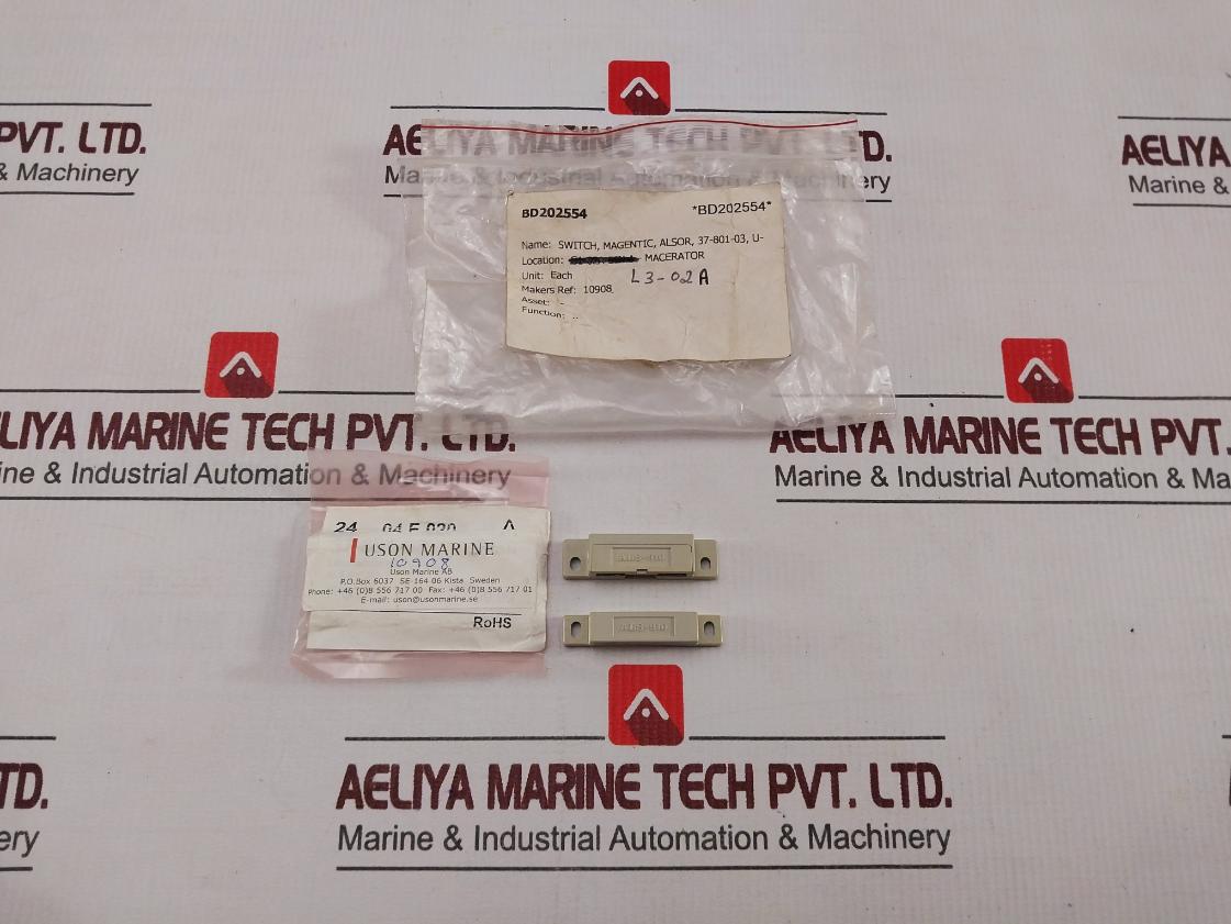 Alsor Electronics Als-910 Magnetic Switch 37-801-03 100 Vdc 0.1A 10W