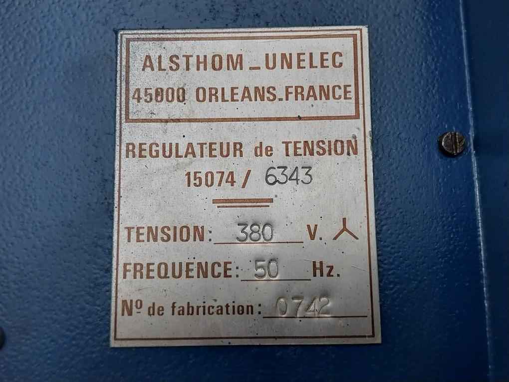 Alsthom_Unelec 15074/6343 Voltage Regulator 380V 50Hz
