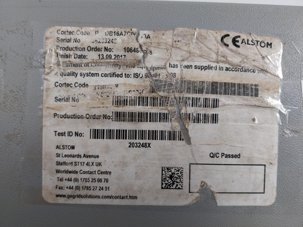 Alstom 50/60Hz Numerical Feeder Protection Relay 100/120V P14Db16A7C0610A