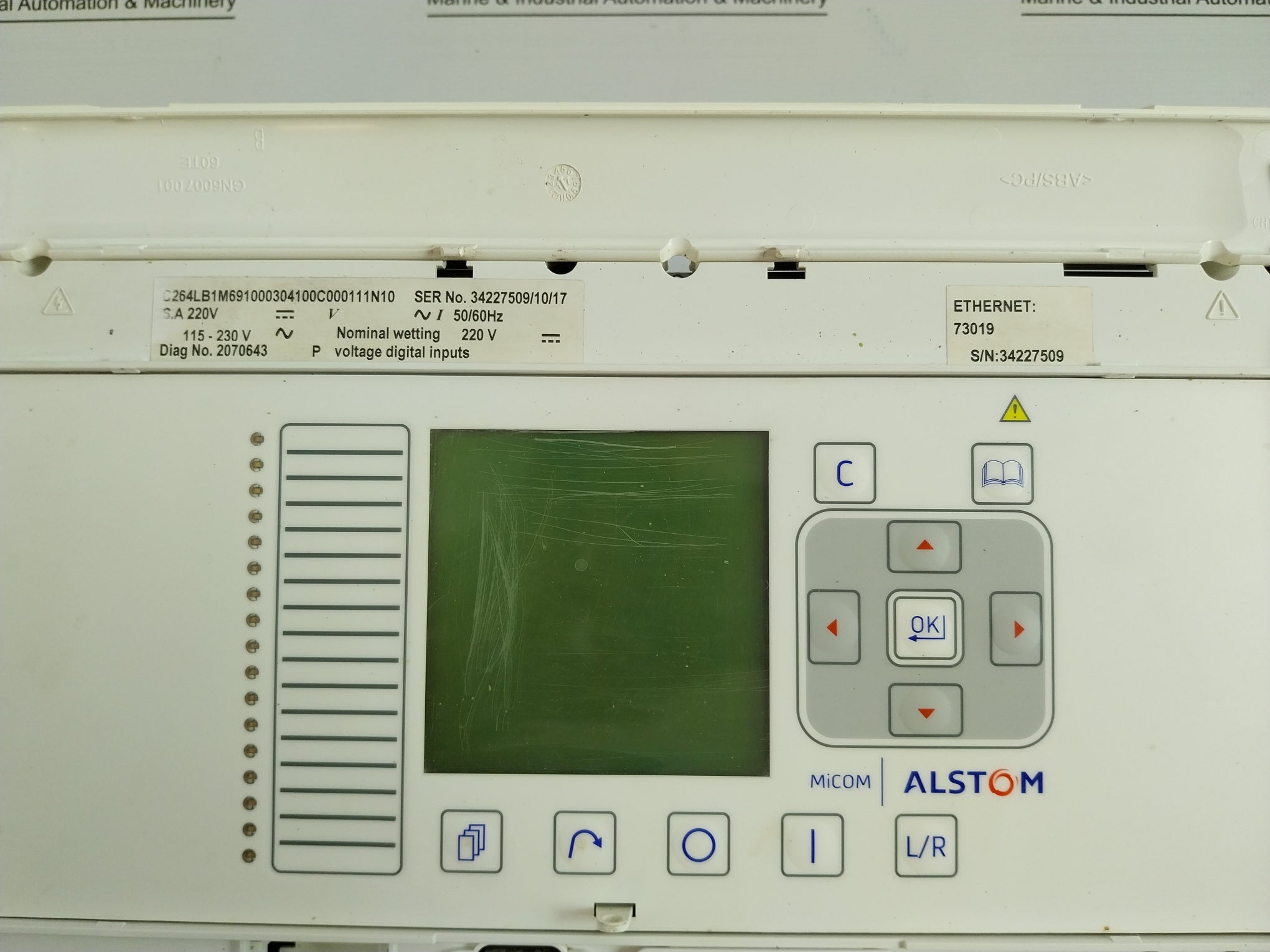 Modular Substation Controller 50/60Hz 220 Vdc Alstom