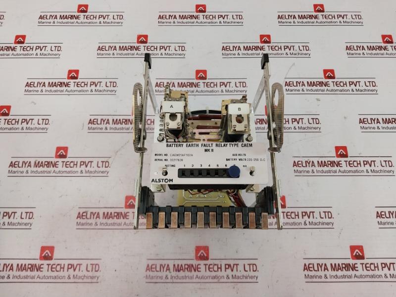 Alstom Caem21Af102A Battery Earth Fault Relay Caem 1-7 Ma 220-250 D.C