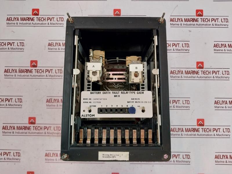 Alstom Caem21Af102A Battery Earth Fault Relay Caem 1-7 Ma 220-250 D.C