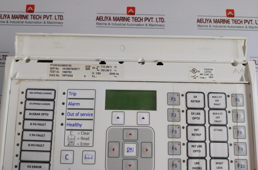 Generator Protection Numerical Relay In-1/5A Alstom P743916A6M0510K