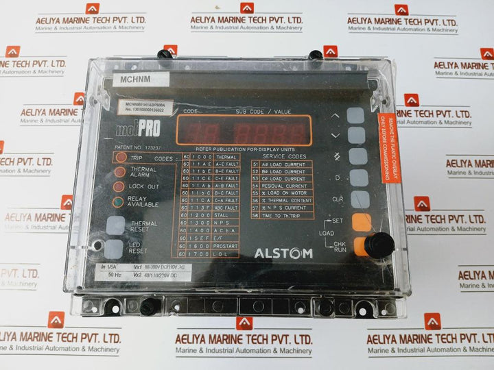 Alstom Mchnm01h1ab0500a Protection Relay 1/5a 50hz 88-300vdc/110v
