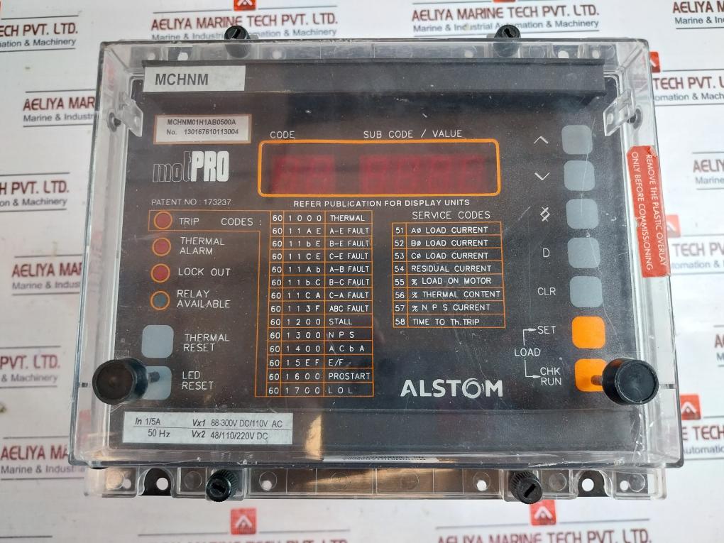 Alstom Mchnm01h1ab0500a Protection Relay Motpro External Stabilising Resistor