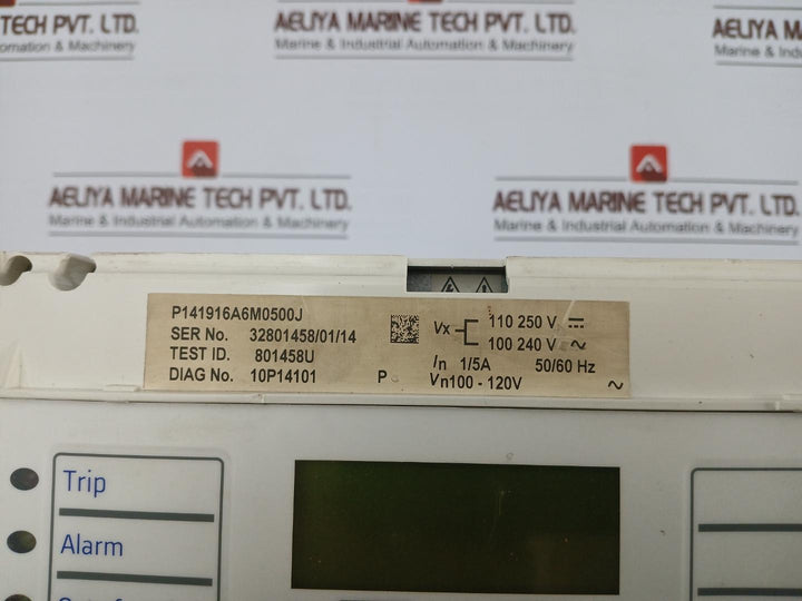 Alstom P141916A6M0500J Micom Generator Protection Relay Vn 100–120 V