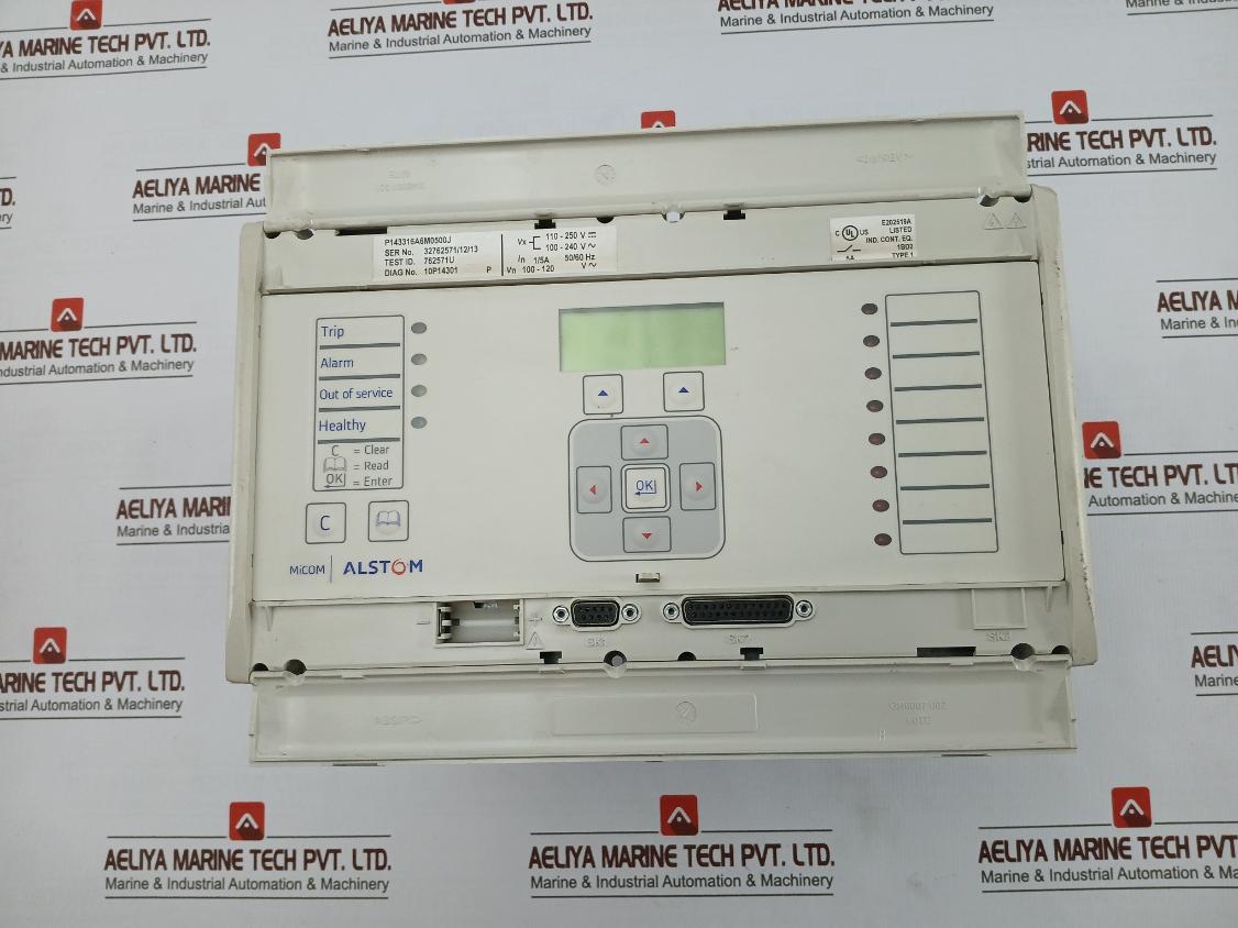 Alstom P143316A6M0500J Micom Feeder Protection Relay Vn 100–120V 50/60 Hz