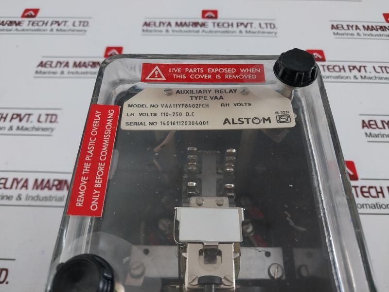 Alstom Vaa11Yf8402Fch Auxiliary Relay 220-250V Dc Rfb9067-002 Rza 0005607