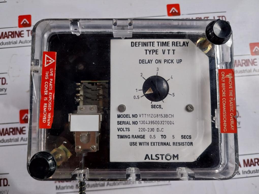 Alstom Vtt11Zg8153Bch Definite Time Relay 220-230V Dc