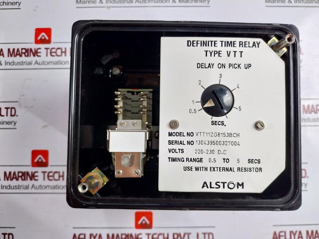 Alstom Vtt11Zg8153Bch Definite Time Relay 220-230V Dc