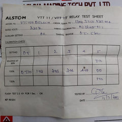 Alstom Vtt11Zg8153Bch Definite Time Relay 220-230V Dc