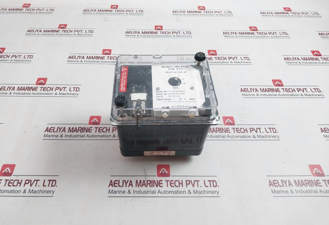 Alstom Vtt11Zg8154Bch Definite Time Relay 220-230 D.C 1 To 10 Secs