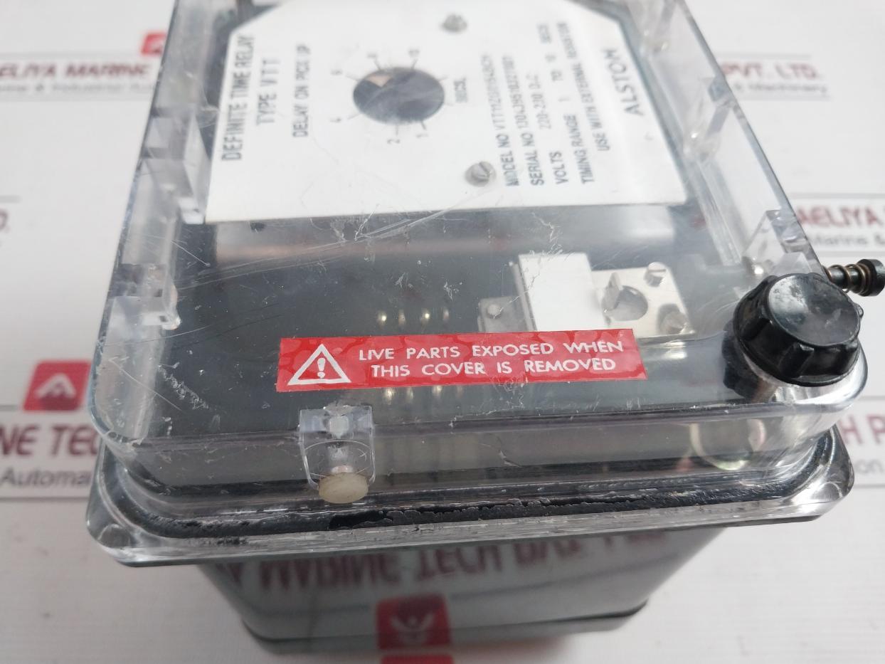 Alstom Vtt11Zg8154Bch Definite Time Relay 220-230 D.C 1 To 10 Secs