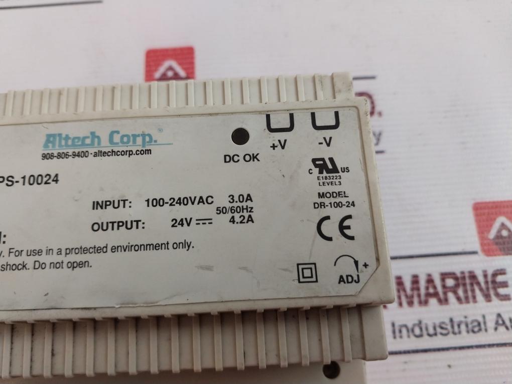 Altech Ps-10024 Power Supply Dr-100-24 50/60Hz