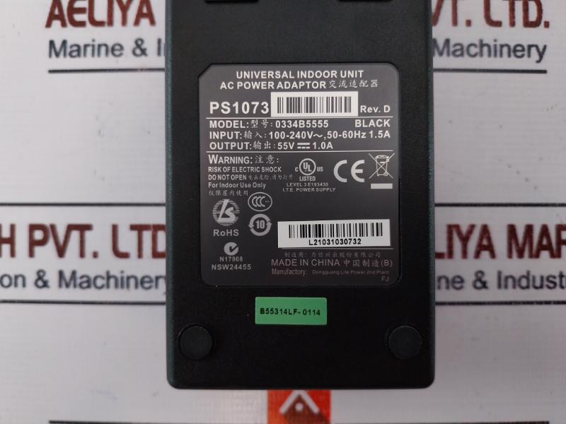 Alvarion Ps1073 Universal Indoor Unit 0334B5555, Rev: D, 100-240V~, 50-60Hz 1.5A