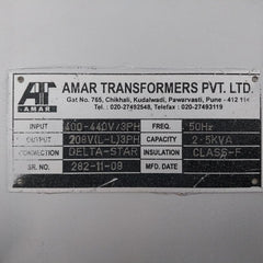 Amar 400-440V Electrical Delta Starter 2.5Kva