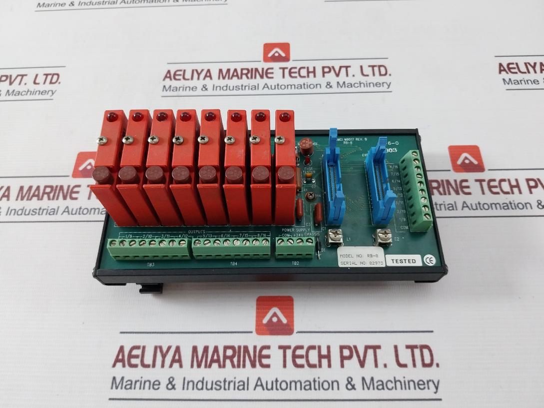 Amci Rb-8 I/O Relay Board M9017 Rev.B +24V Wrc4-obxs11